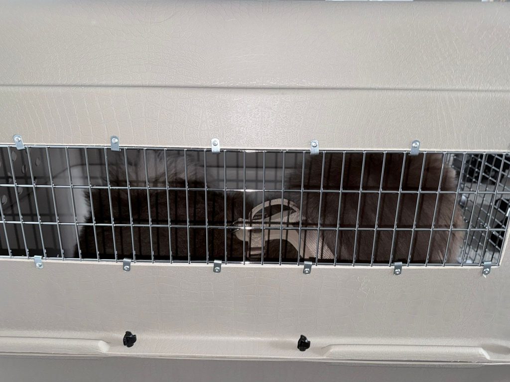 Before: vent slots wider than the airline allows